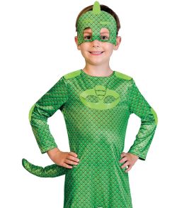 Pyjamasheltene Gekko kostume til børn. PJ Masks kostume.