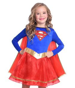 Flot Supergirl kostume  til piger.