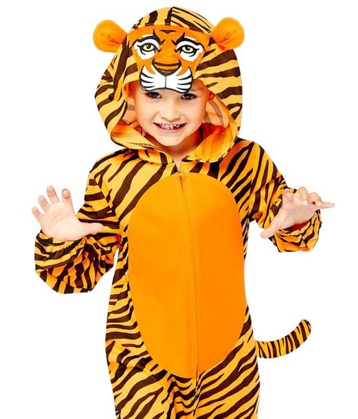 Tiger kostume til piger og drenge.