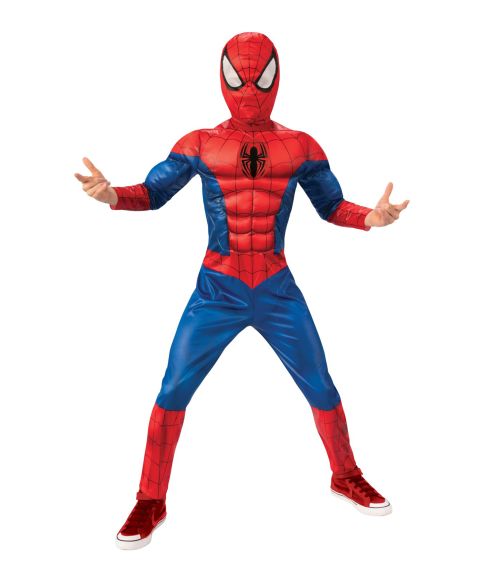 Sejt Spider-man kostume til børn.