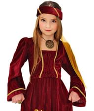 Flot Middelalder Prinsesse kostume til piger.