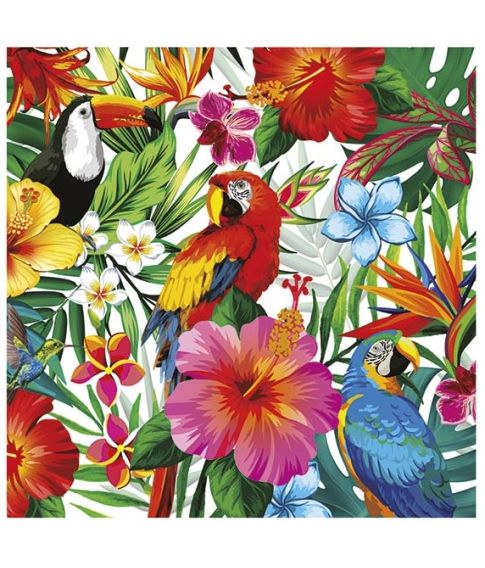 Flotte Hawaii serveitter 33x33cm