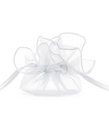 Organza pose Hvid 25 cm 10 stk.