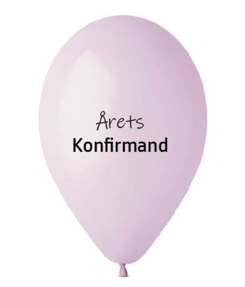 Flotte årets konfirmand syren ballon