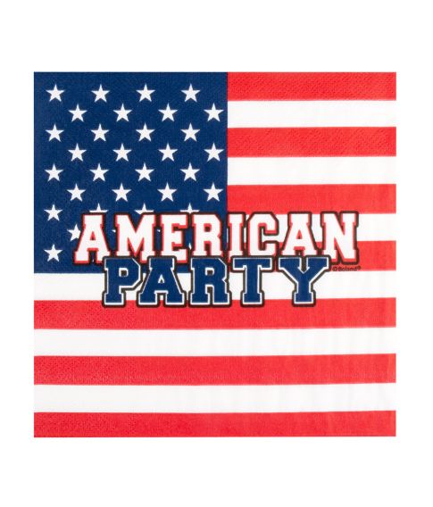 Servietter American Party 20 stk.