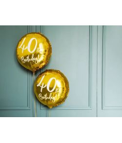 Flot 40 års folieballon