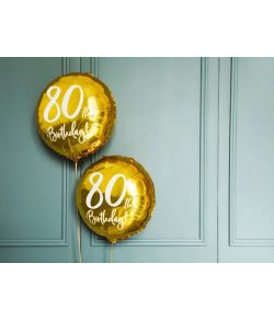 Flot 80 års folieballon