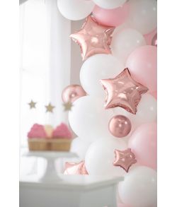 Flotte Rose gold glossy ballon 50 stk