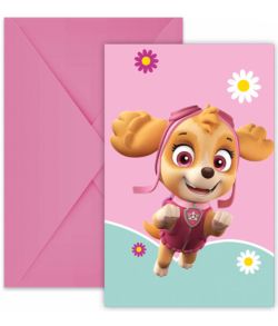 Flotte Paw patrol Skye invitationer