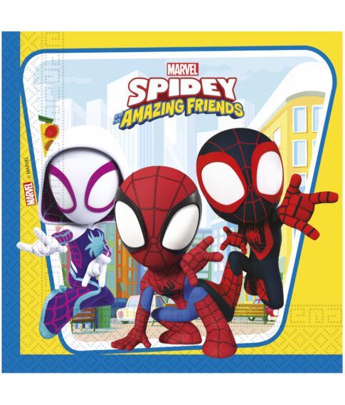 Seje Spidey & friends servietter