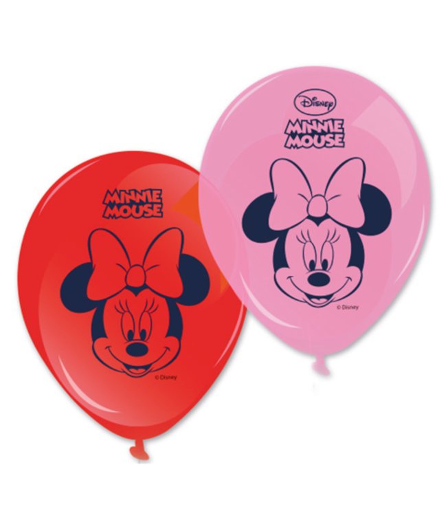 Sjove Minnie Junior balloner 8 stk