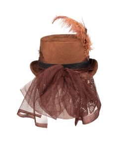 Steampunk hat deluxe med briller