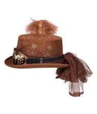 Steampunk hat deluxe med briller