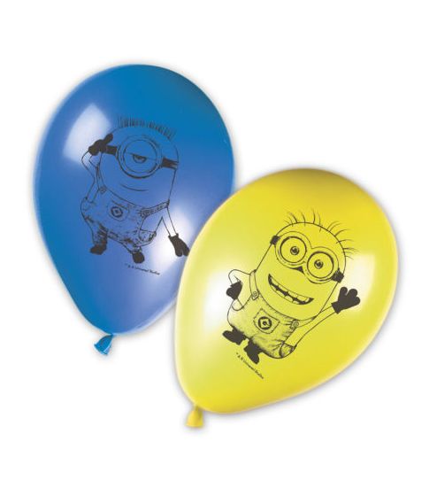 Flotte Minions balloner 8 stk