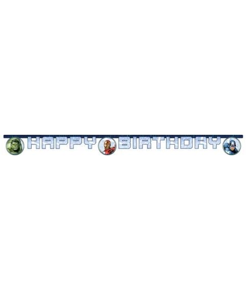 Sej Avengers happy birthday banner 