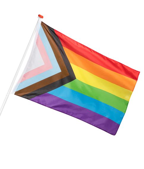 Flot LGBTQ+ flag på 90x150 cm.