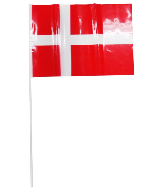 Danske hurraflag i plastik A4.