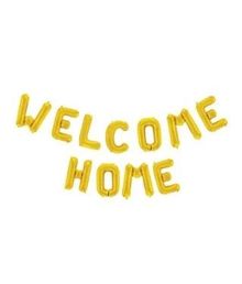 Folieballon guld WELCOME HOME