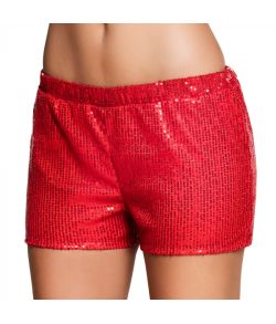 Flotte røde paillet hotpants