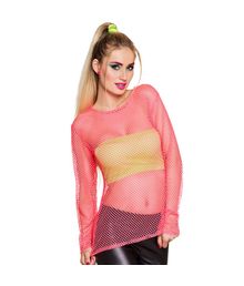 Neonpink netbluse