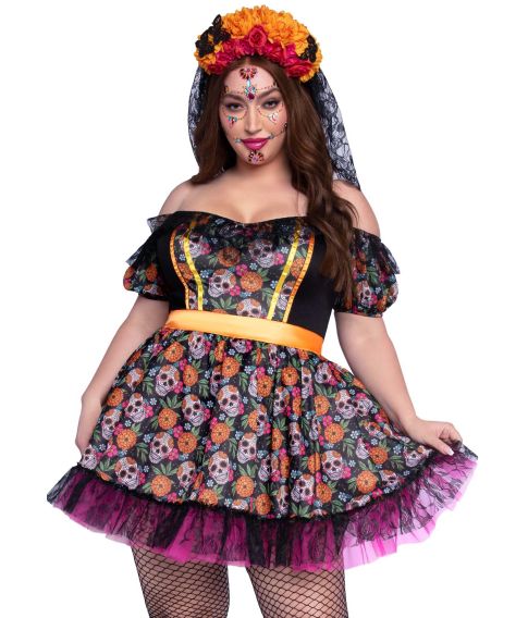 Marigold Catrina kostume til store kvinder.