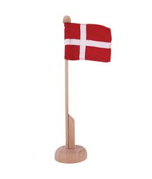 Dansk bordflag i stof.