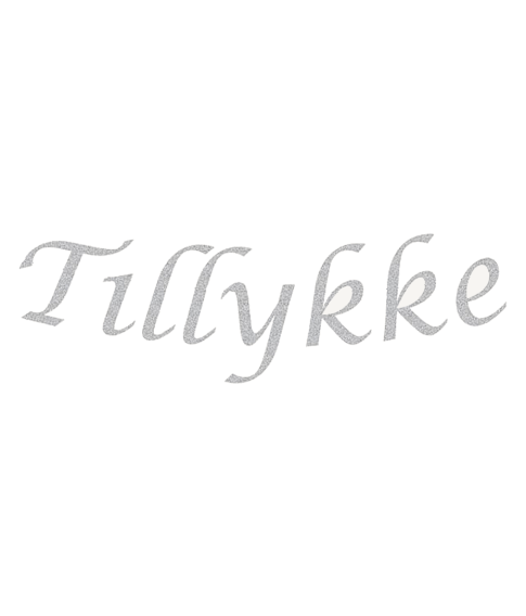 Tillykke guirlande Sølv