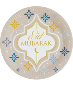 Eid Mubarak tallerkner 8 stk.