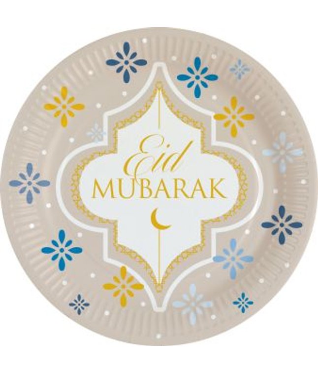 Eid Mubarak tallerkner 8 stk.