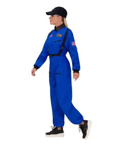 Blåt Astronaut kostume