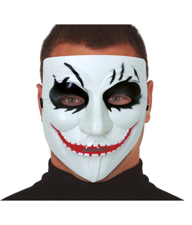 Smilende mand maske