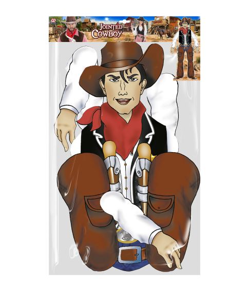 Cowboy papfigur, 140 cm