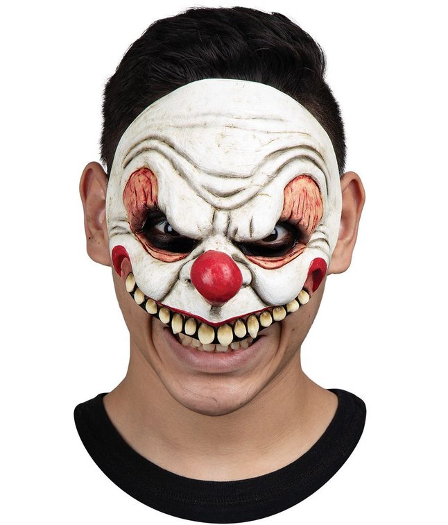 Creepy clown halvmaske 