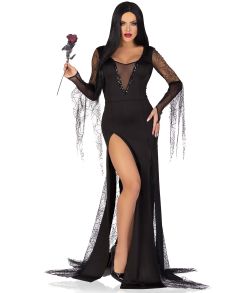 Sexy Spooky Morticia kostume