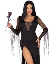 Sexy Spooky Morticia kostume