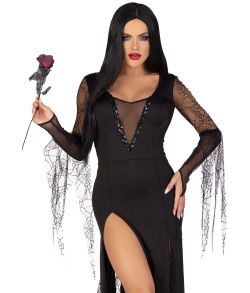 Sexy Spooky Morticia kostume