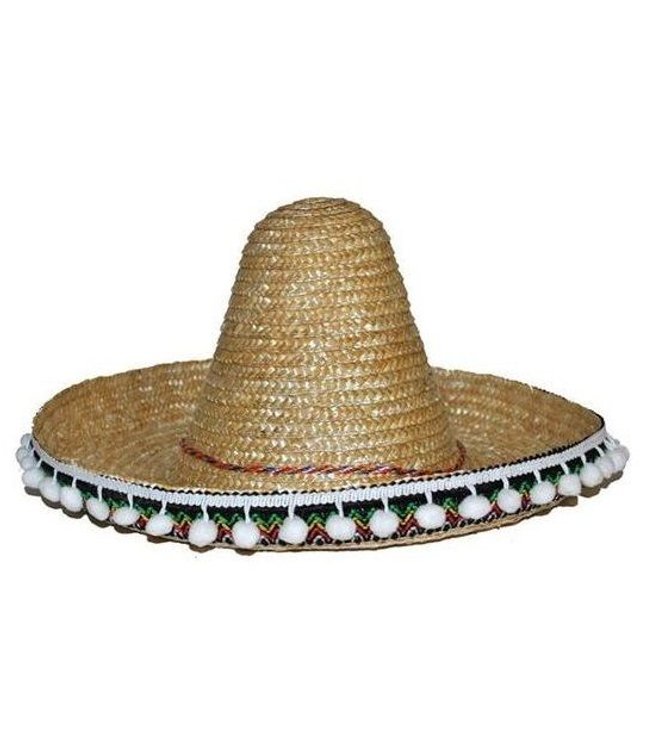 Sombrero med små pomponer