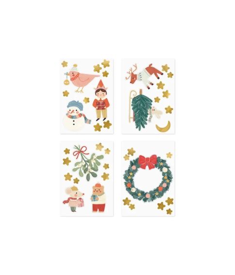 Flotte Merry christmas vindue stickers