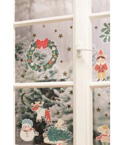 Flotte Merry christmas vindue stickers