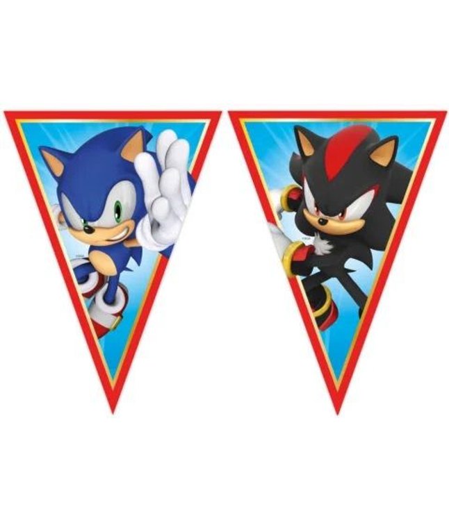 Festlig Sonic vimpelguirlande