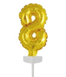 Kage folieballon guld 8