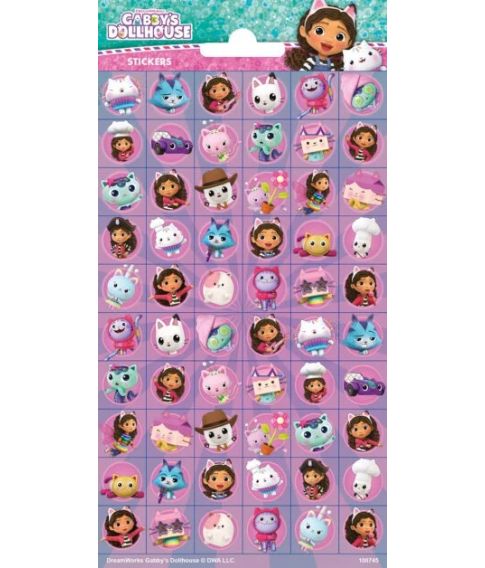 Gabbys doll house mini stickers