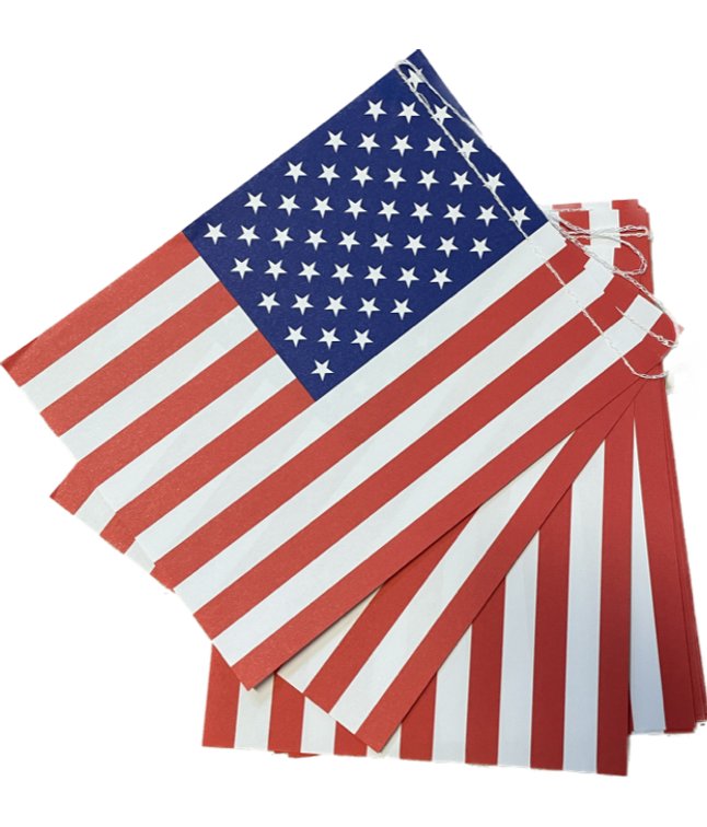 Flagguirlande USA