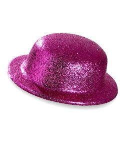 Pink glimmer bowlerhat