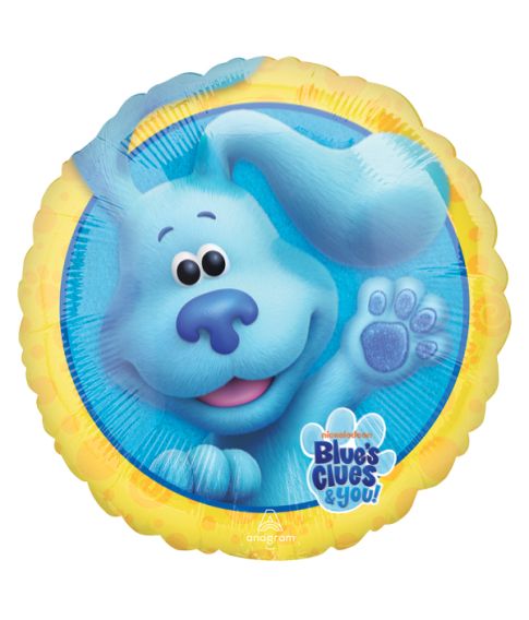 Folieballon Blue´s Clues rund 43 cm