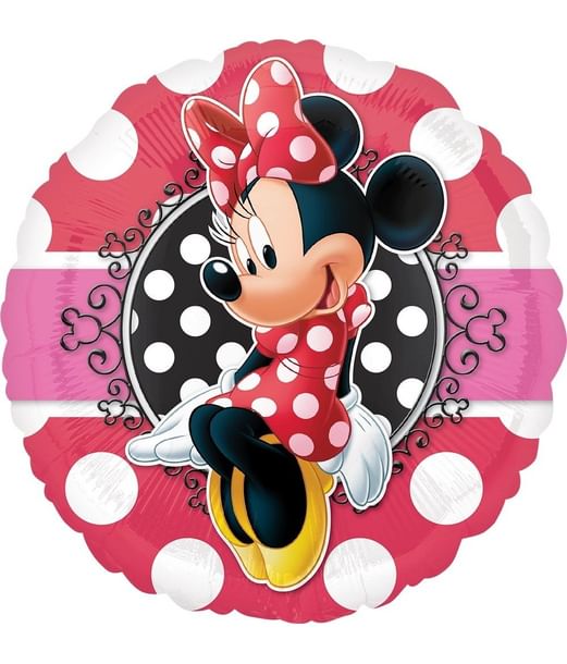 Minnie Mouse portræt folieballon, 43 cm