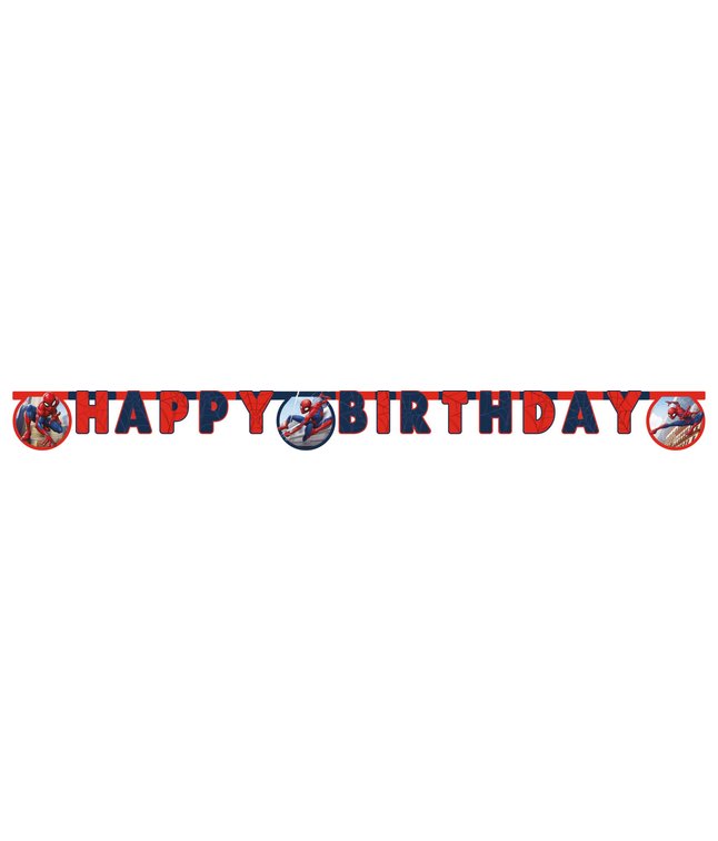 Spiderman Happy Birthday banner