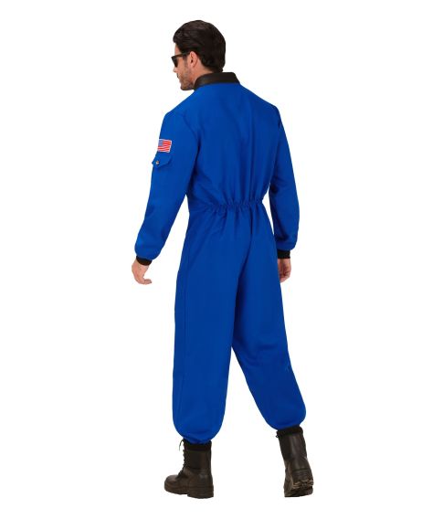 Blåt Astronaut kostume