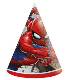 Seje Spiderman party hatte, 6 stk