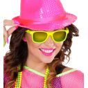 Neon gule 80er briller